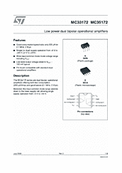 DataSheet MC33172 pdf